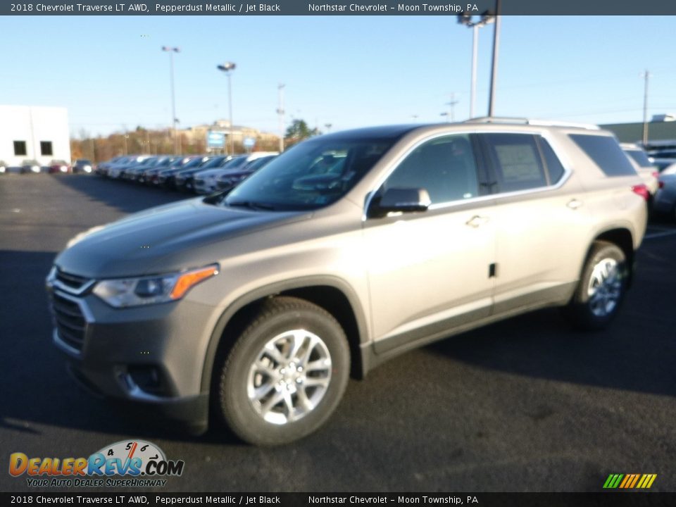 2018 Chevrolet Traverse LT AWD Pepperdust Metallic / Jet Black Photo #1