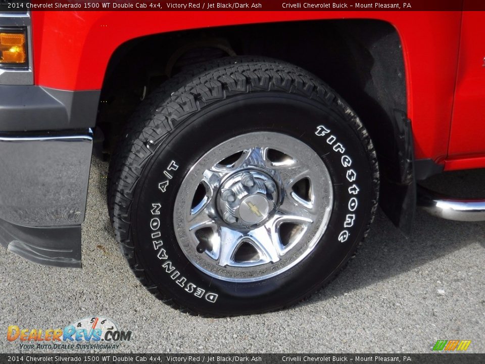 2014 Chevrolet Silverado 1500 WT Double Cab 4x4 Victory Red / Jet Black/Dark Ash Photo #4