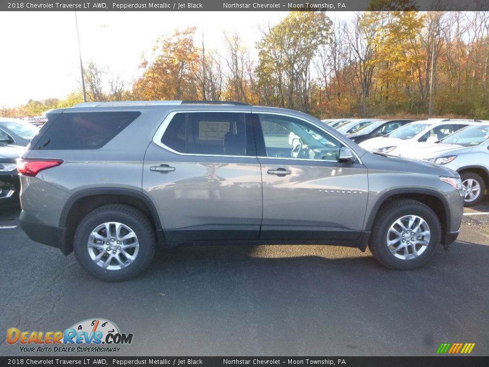 2018 Chevrolet Traverse LT AWD Pepperdust Metallic / Jet Black Photo #6