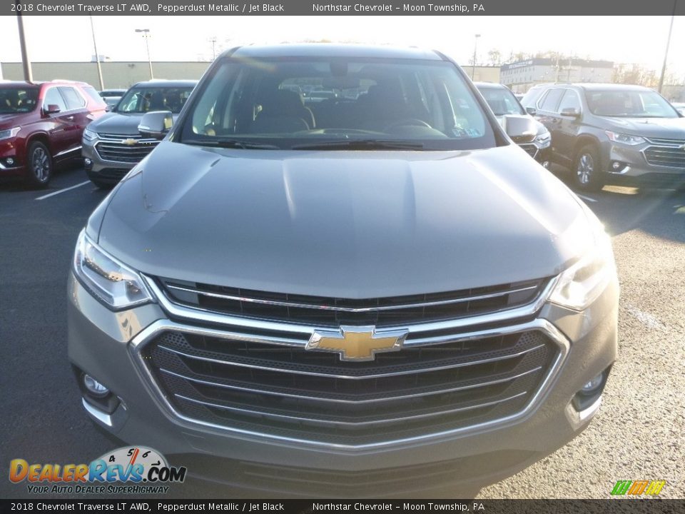 2018 Chevrolet Traverse LT AWD Pepperdust Metallic / Jet Black Photo #7