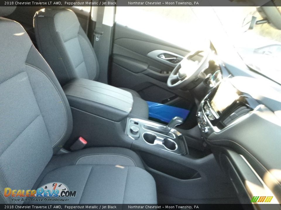 2018 Chevrolet Traverse LT AWD Pepperdust Metallic / Jet Black Photo #9