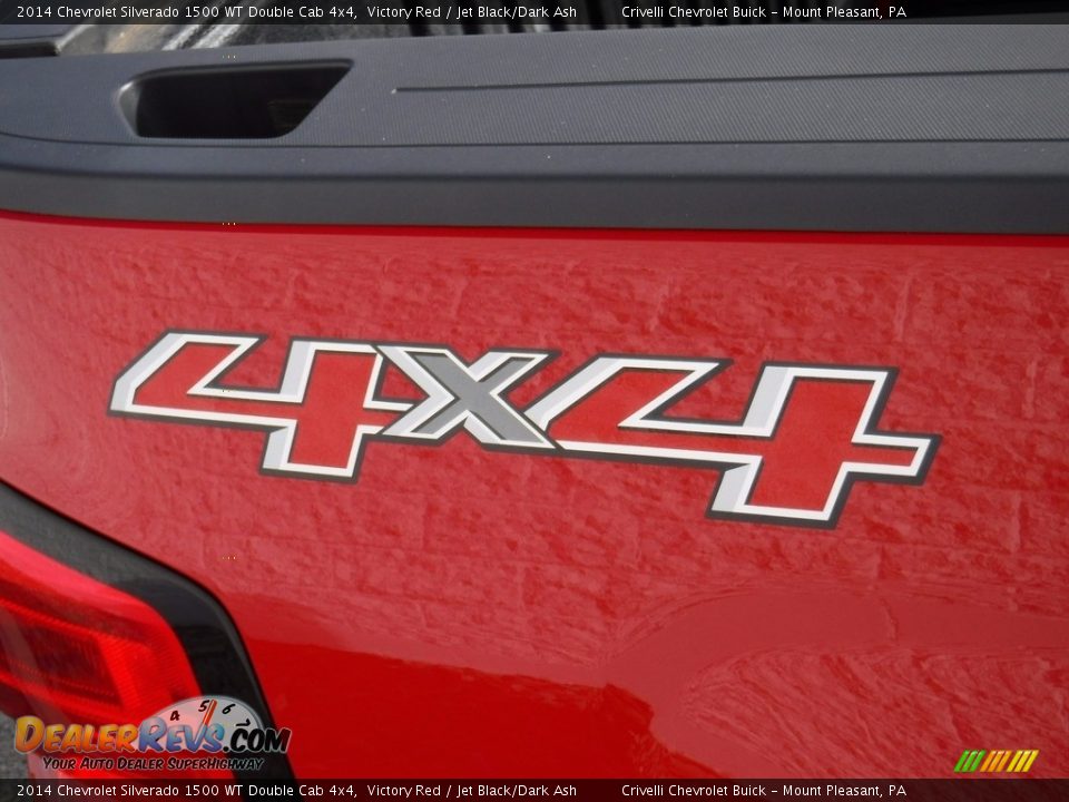 2014 Chevrolet Silverado 1500 WT Double Cab 4x4 Victory Red / Jet Black/Dark Ash Photo #7