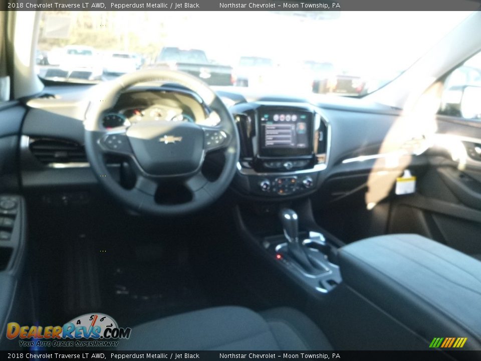 2018 Chevrolet Traverse LT AWD Pepperdust Metallic / Jet Black Photo #14
