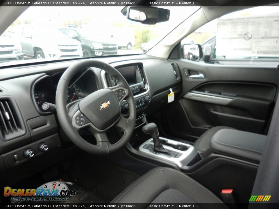 Jet Black Interior - 2018 Chevrolet Colorado LT Extended Cab 4x4 Photo #7