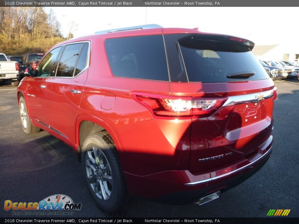 2018 Chevrolet Traverse Premier AWD Cajun Red Tintcoat / Jet Black Photo #3