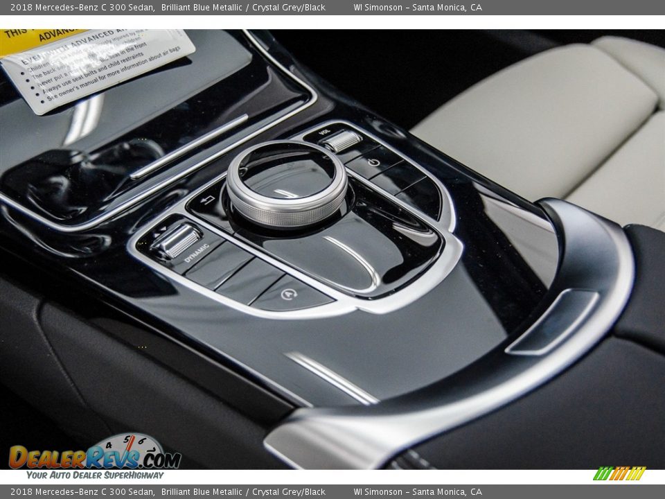2018 Mercedes-Benz C 300 Sedan Brilliant Blue Metallic / Crystal Grey/Black Photo #7