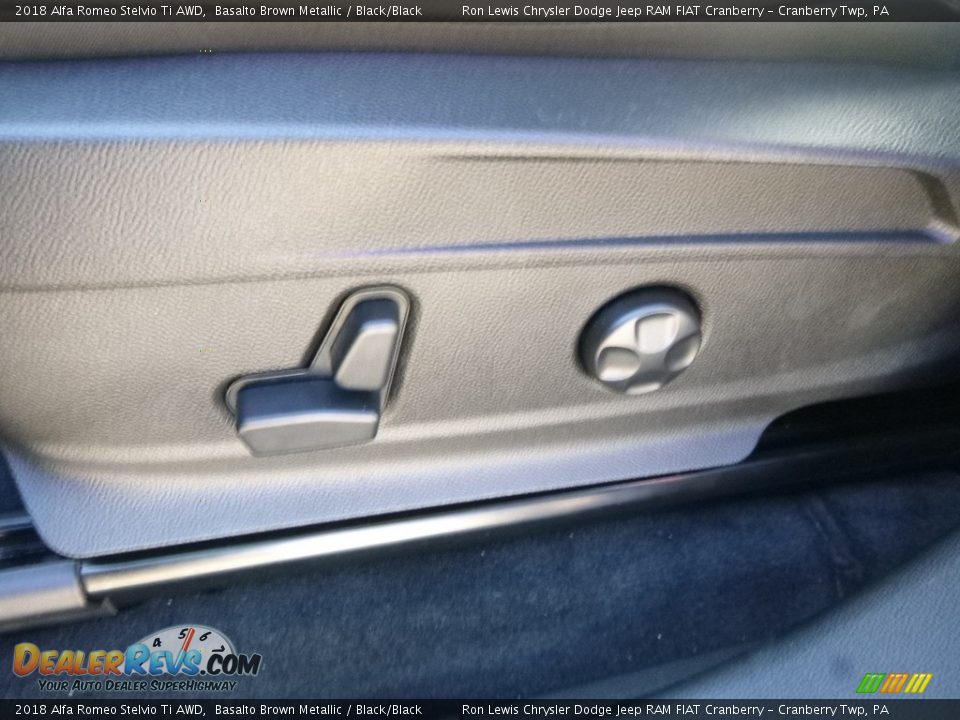 2018 Alfa Romeo Stelvio Ti AWD Basalto Brown Metallic / Black/Black Photo #22