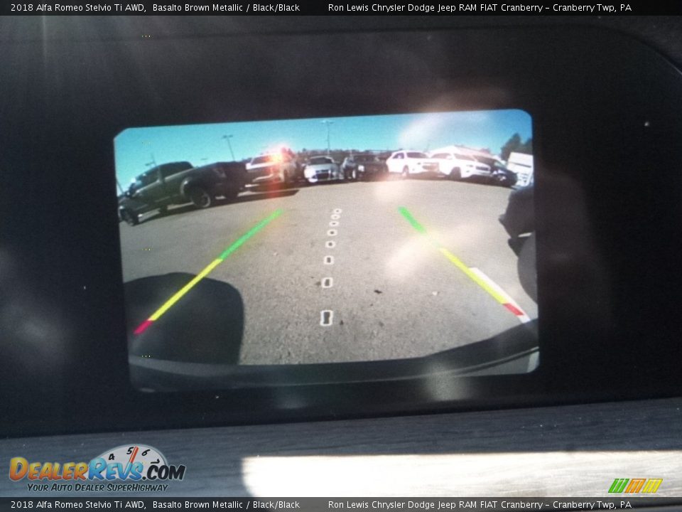2018 Alfa Romeo Stelvio Ti AWD Basalto Brown Metallic / Black/Black Photo #24