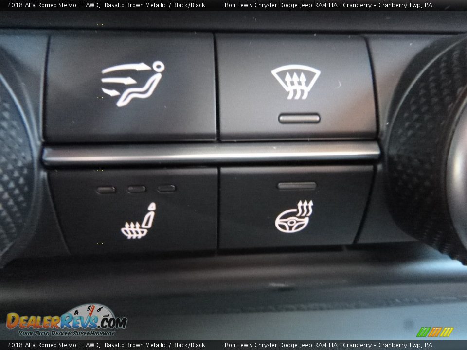 2018 Alfa Romeo Stelvio Ti AWD Basalto Brown Metallic / Black/Black Photo #25