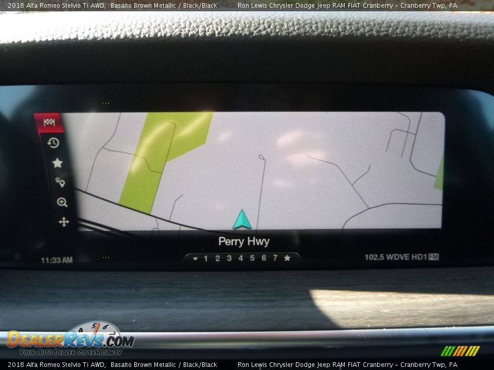 2018 Alfa Romeo Stelvio Ti AWD Basalto Brown Metallic / Black/Black Photo #27