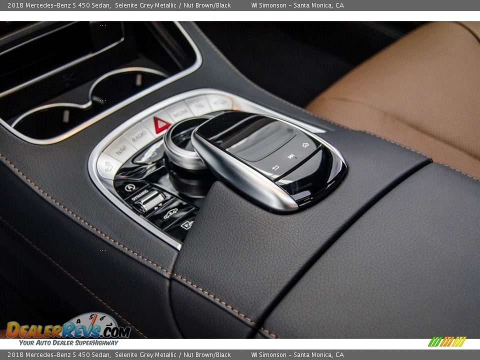 2018 Mercedes-Benz S 450 Sedan Selenite Grey Metallic / Nut Brown/Black Photo #7