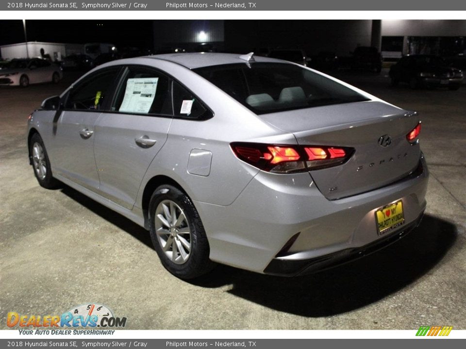 2018 Hyundai Sonata SE Symphony Silver / Gray Photo #5