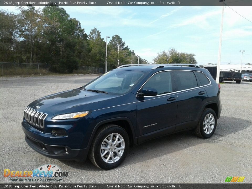 2018 Jeep Cherokee Latitude Plus Patriot Blue Pearl / Black Photo #1