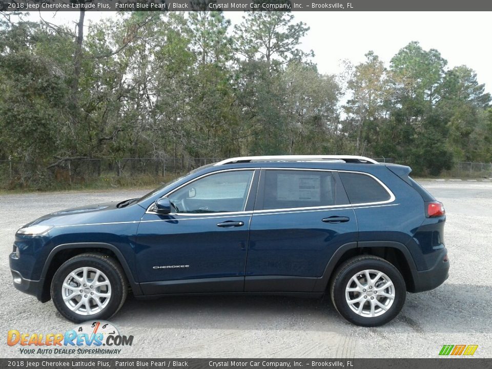2018 Jeep Cherokee Latitude Plus Patriot Blue Pearl / Black Photo #2