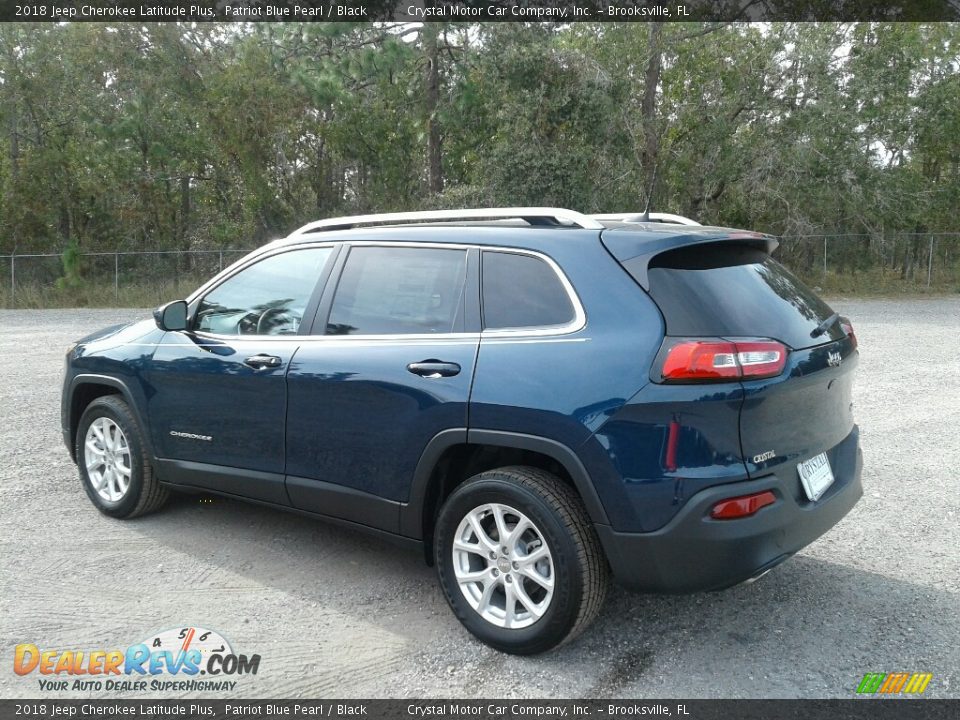 2018 Jeep Cherokee Latitude Plus Patriot Blue Pearl / Black Photo #3