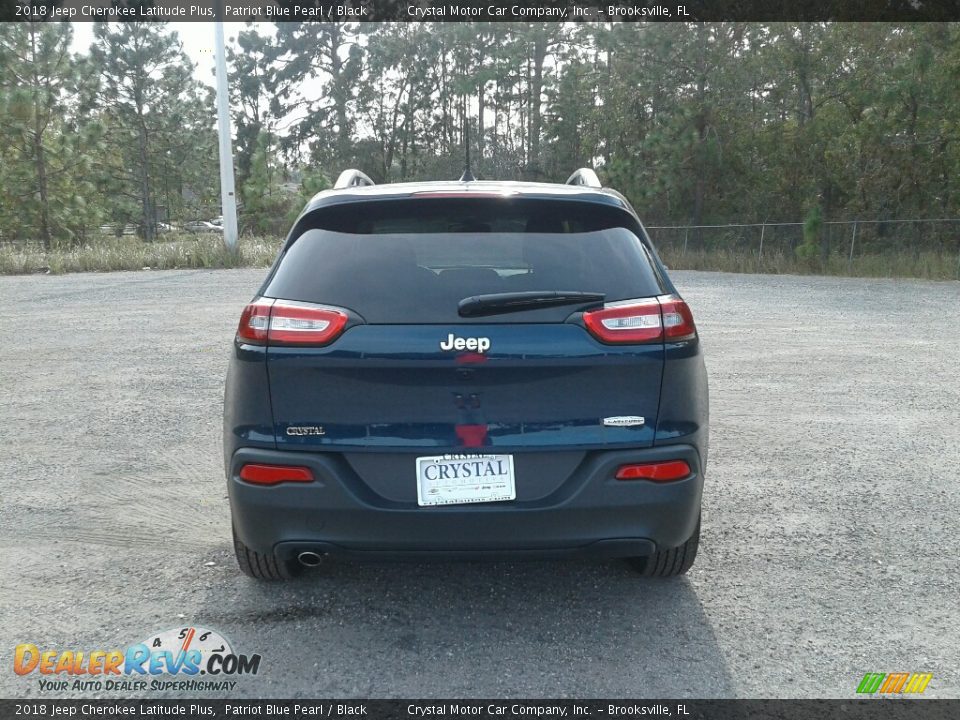2018 Jeep Cherokee Latitude Plus Patriot Blue Pearl / Black Photo #4