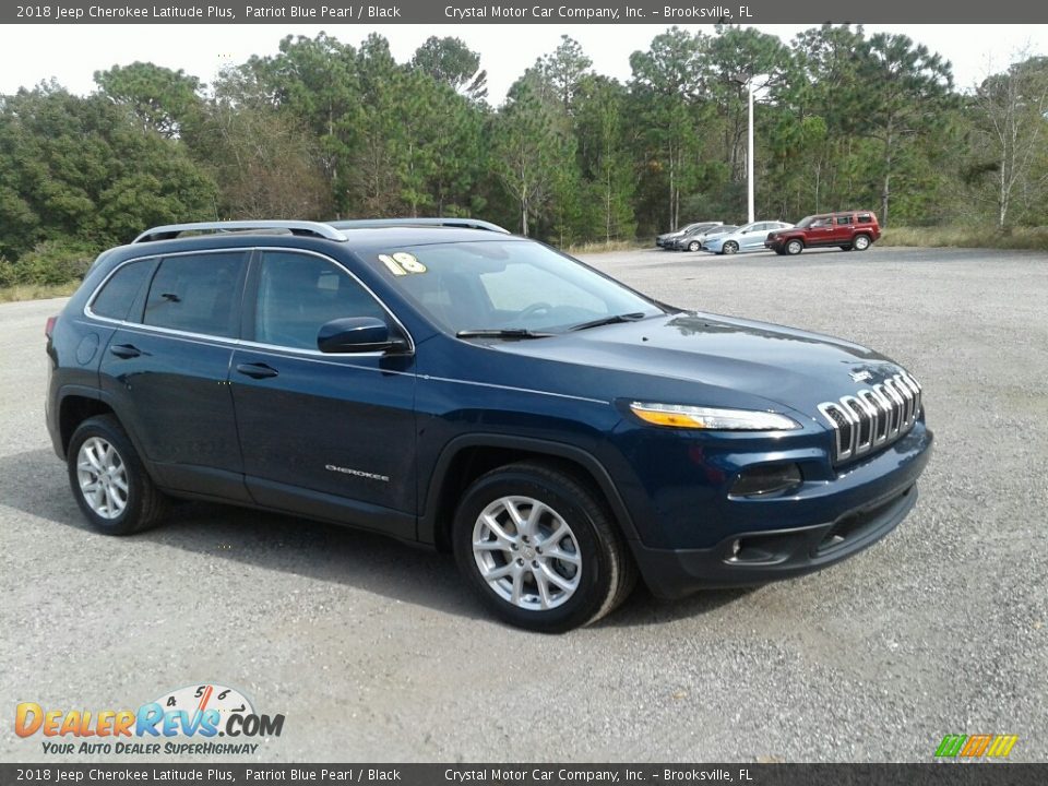 2018 Jeep Cherokee Latitude Plus Patriot Blue Pearl / Black Photo #7