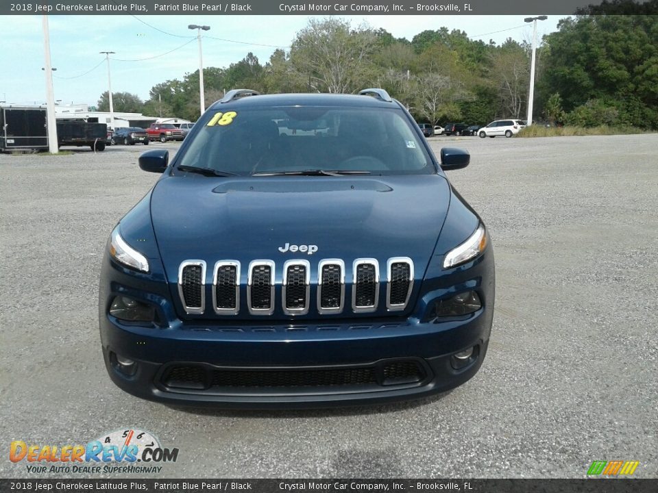 2018 Jeep Cherokee Latitude Plus Patriot Blue Pearl / Black Photo #8