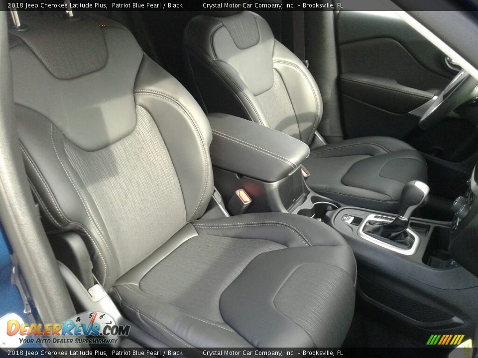2018 Jeep Cherokee Latitude Plus Patriot Blue Pearl / Black Photo #12