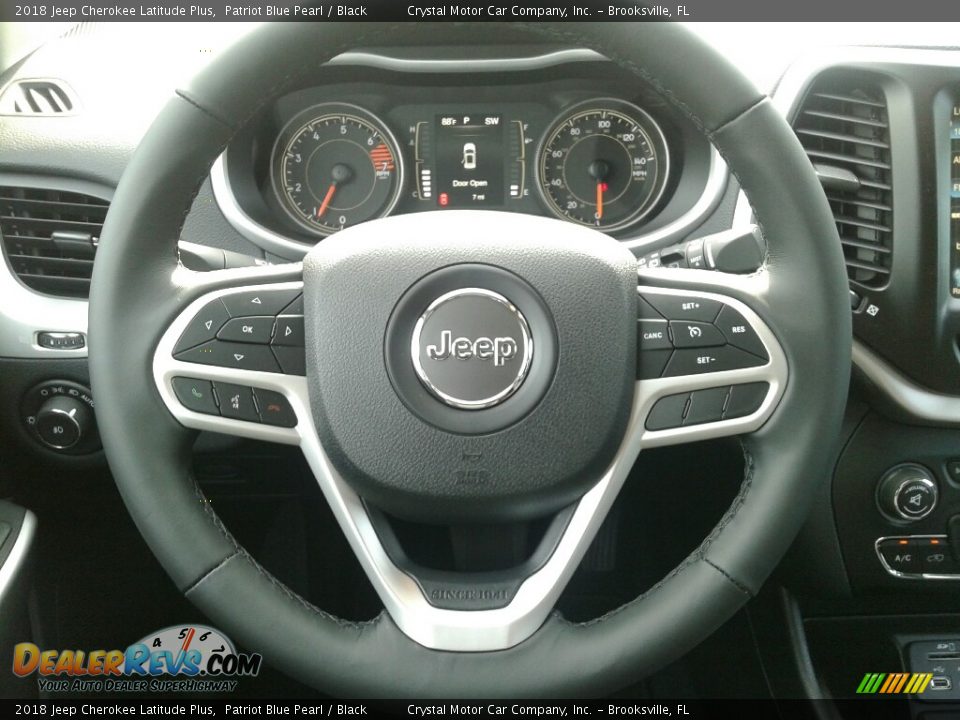 2018 Jeep Cherokee Latitude Plus Patriot Blue Pearl / Black Photo #14
