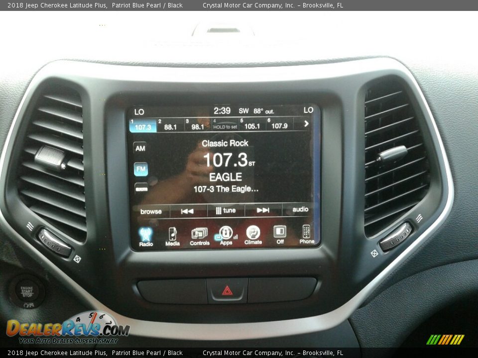 2018 Jeep Cherokee Latitude Plus Patriot Blue Pearl / Black Photo #15