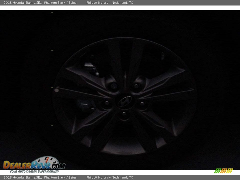 2018 Hyundai Elantra SEL Phantom Black / Beige Photo #4