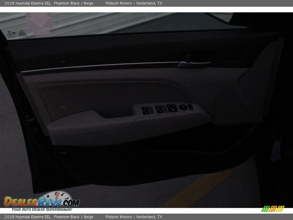 2018 Hyundai Elantra SEL Phantom Black / Beige Photo #8