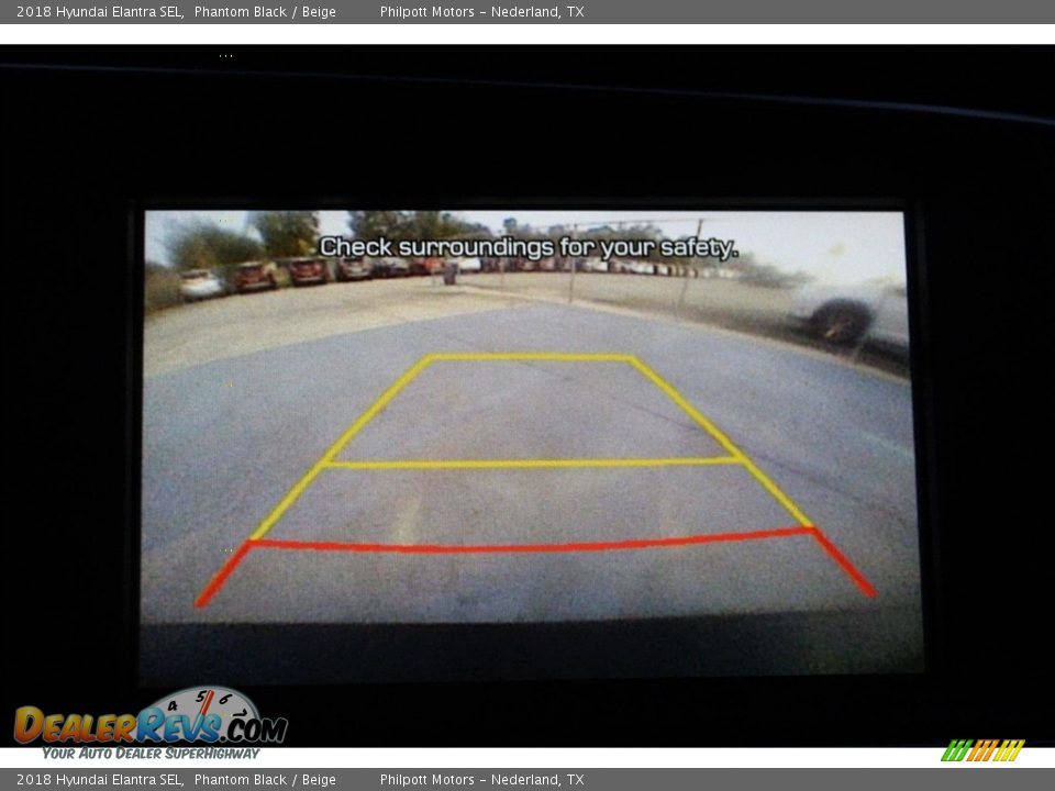 2018 Hyundai Elantra SEL Phantom Black / Beige Photo #11