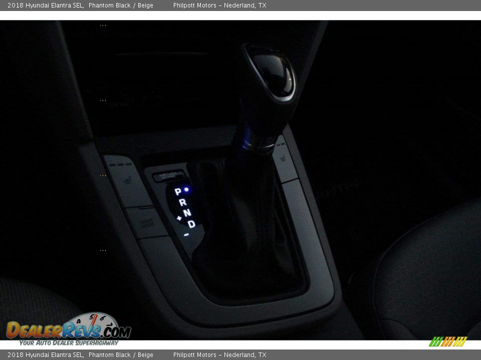 2018 Hyundai Elantra SEL Phantom Black / Beige Photo #14