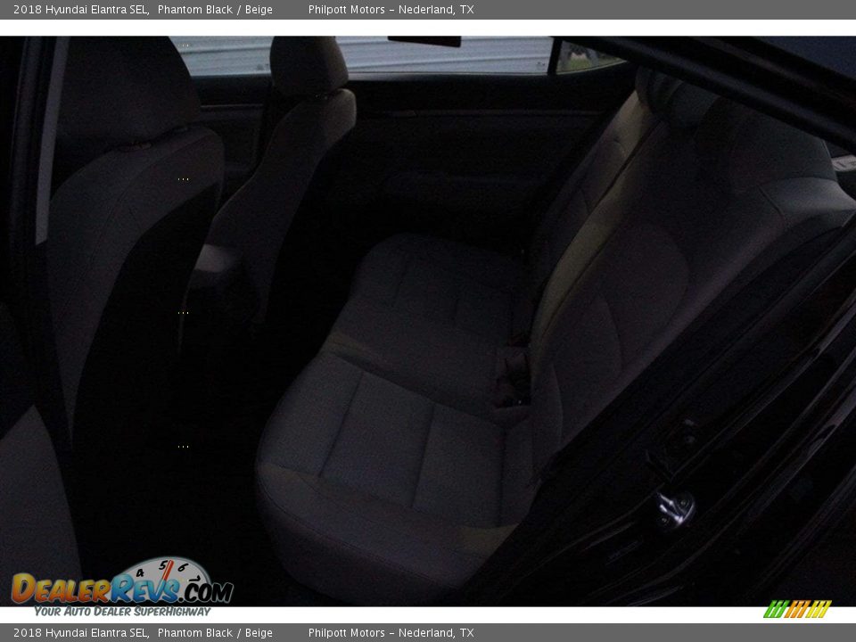 2018 Hyundai Elantra SEL Phantom Black / Beige Photo #20