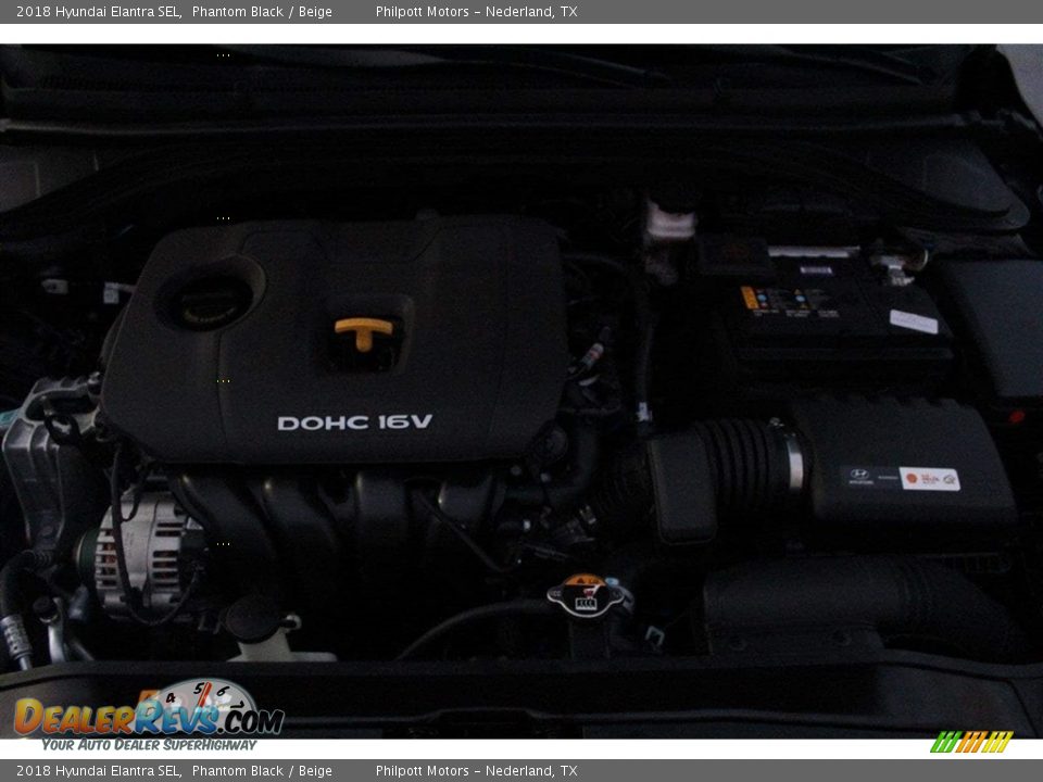 2018 Hyundai Elantra SEL Phantom Black / Beige Photo #23