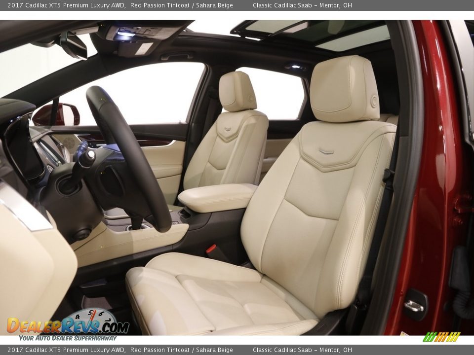 2017 Cadillac XT5 Premium Luxury AWD Red Passion Tintcoat / Sahara Beige Photo #5