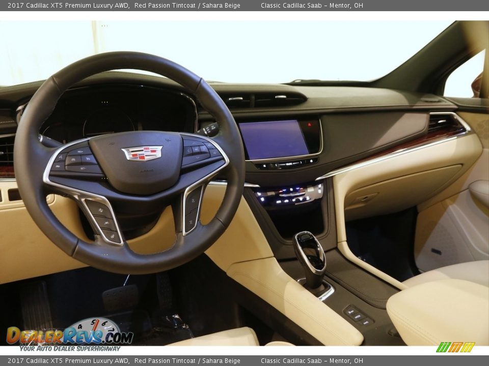 2017 Cadillac XT5 Premium Luxury AWD Red Passion Tintcoat / Sahara Beige Photo #6