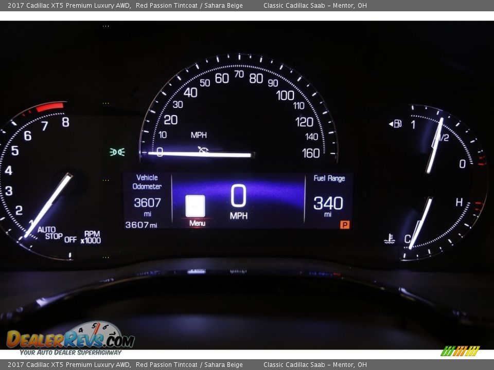 2017 Cadillac XT5 Premium Luxury AWD Red Passion Tintcoat / Sahara Beige Photo #8