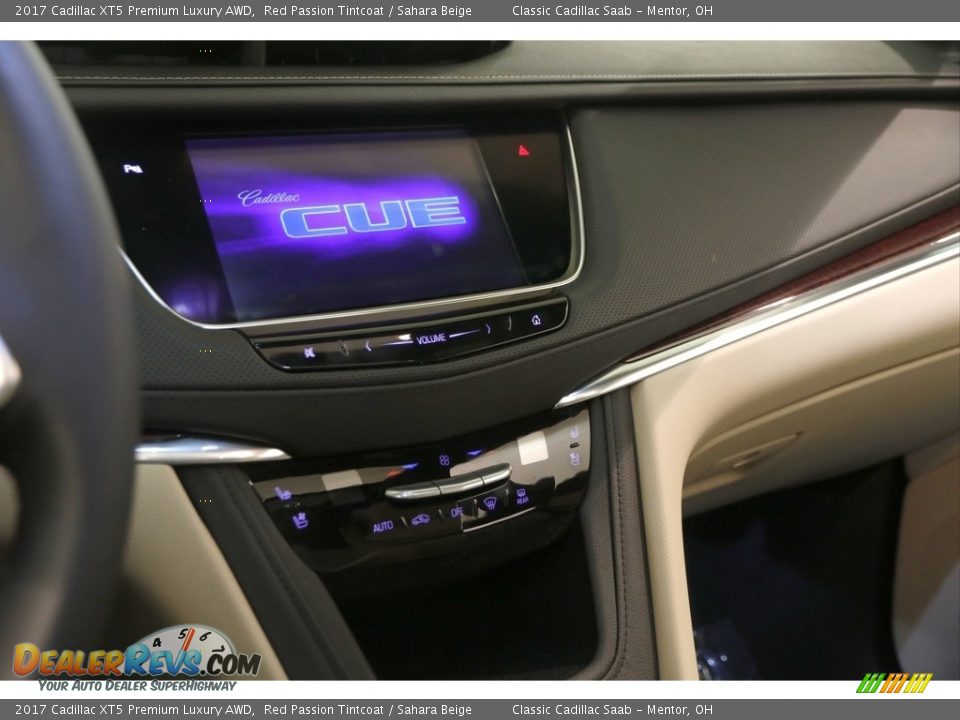 2017 Cadillac XT5 Premium Luxury AWD Red Passion Tintcoat / Sahara Beige Photo #9