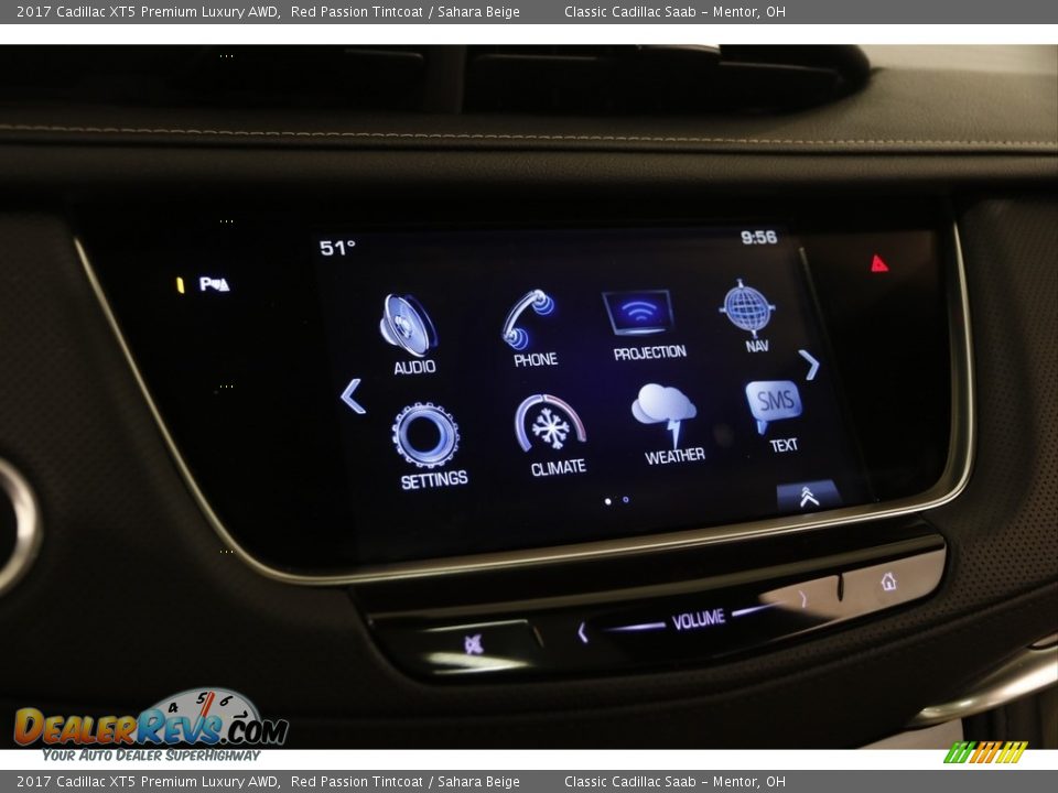 2017 Cadillac XT5 Premium Luxury AWD Red Passion Tintcoat / Sahara Beige Photo #12