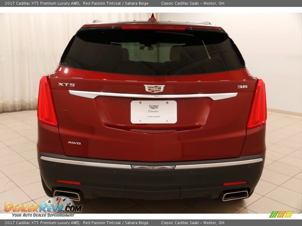 2017 Cadillac XT5 Premium Luxury AWD Red Passion Tintcoat / Sahara Beige Photo #19