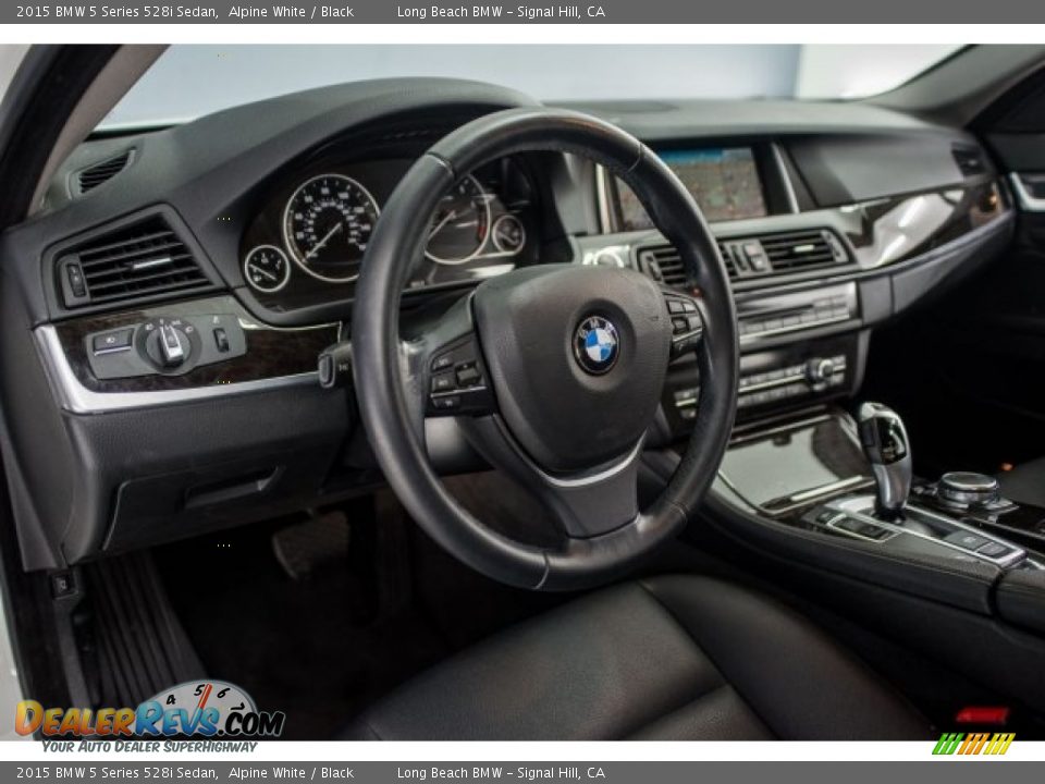 2015 BMW 5 Series 528i Sedan Alpine White / Black Photo #15
