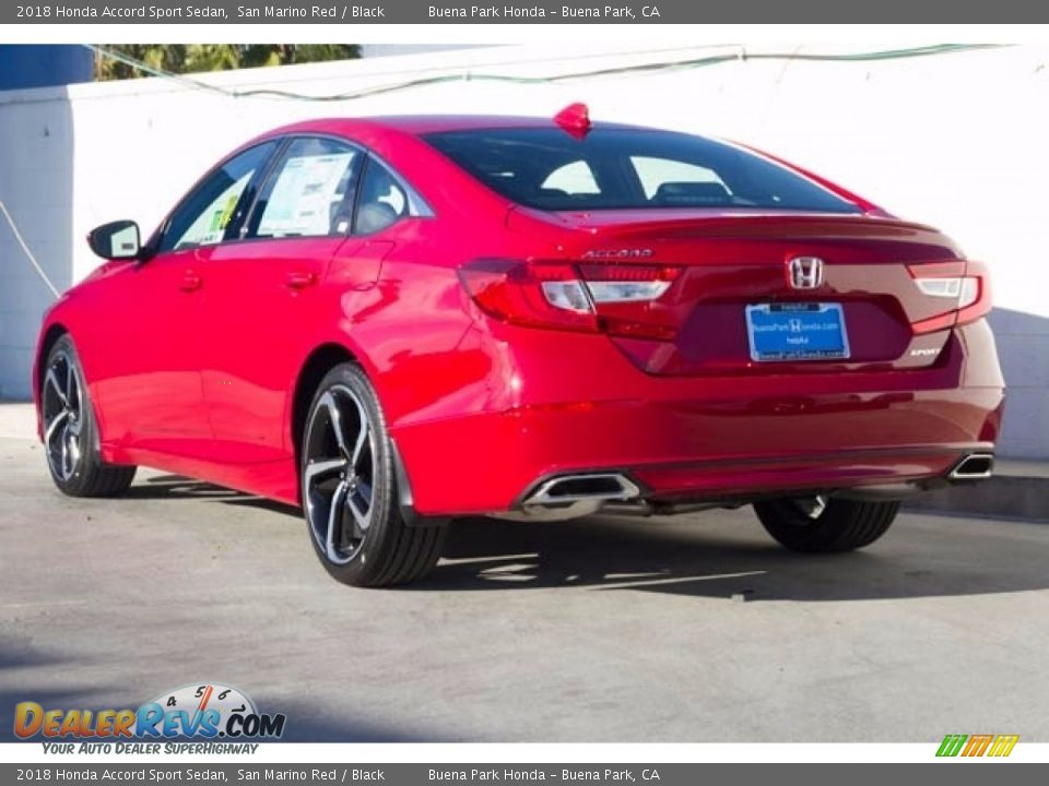2018 Honda Accord Sport Sedan San Marino Red / Black Photo #2