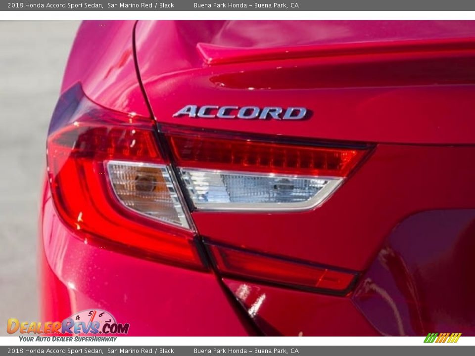 2018 Honda Accord Sport Sedan San Marino Red / Black Photo #3