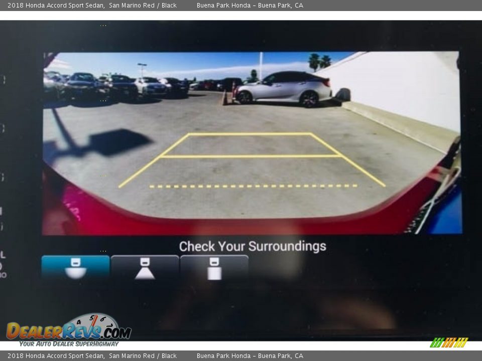 2018 Honda Accord Sport Sedan San Marino Red / Black Photo #6