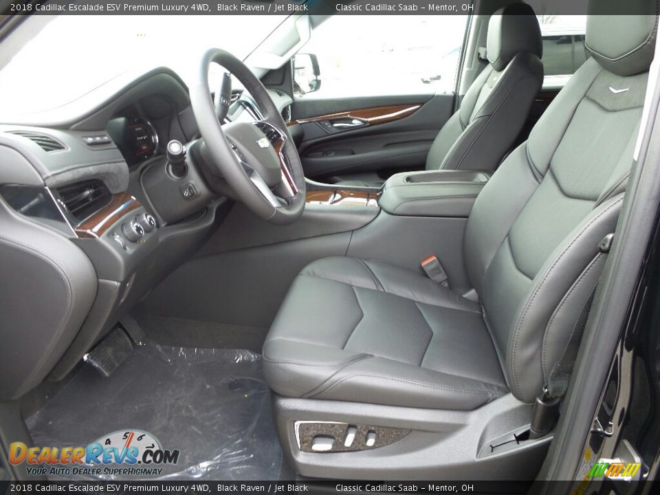 Jet Black Interior - 2018 Cadillac Escalade ESV Premium Luxury 4WD Photo #3
