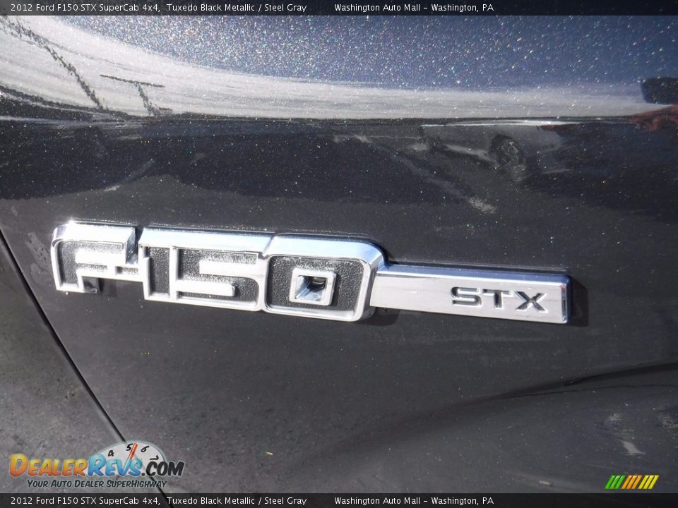2012 Ford F150 STX SuperCab 4x4 Tuxedo Black Metallic / Steel Gray Photo #5