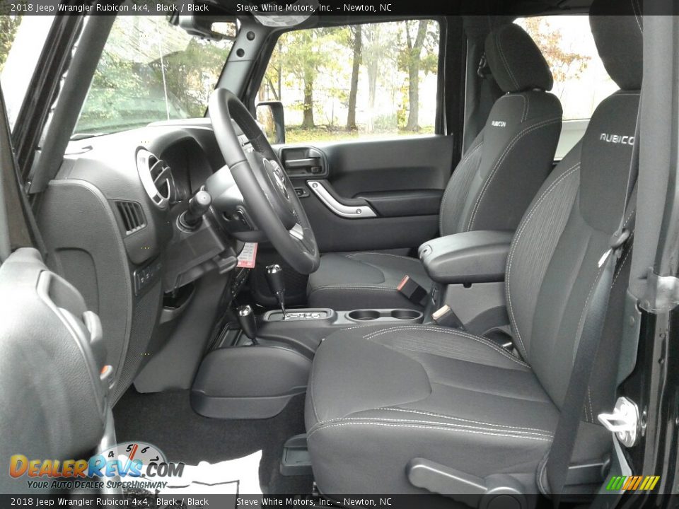 Black Interior - 2018 Jeep Wrangler Rubicon 4x4 Photo #9