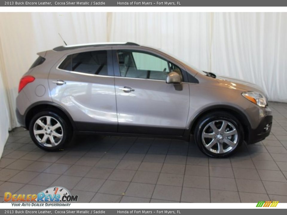 2013 Buick Encore Leather Cocoa Silver Metallic / Saddle Photo #3