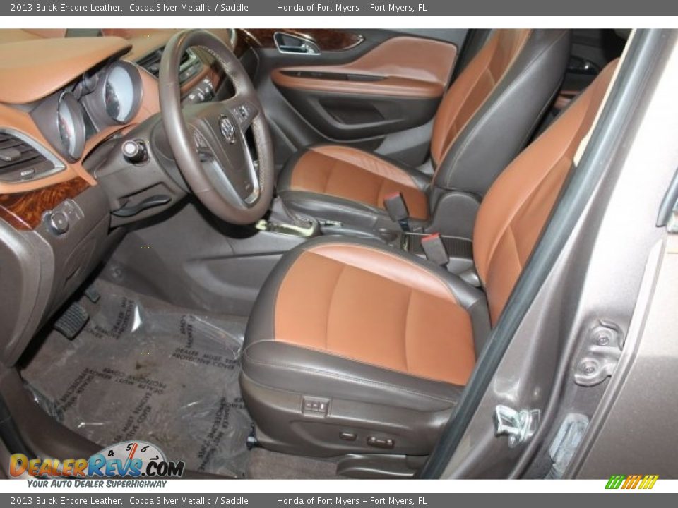 2013 Buick Encore Leather Cocoa Silver Metallic / Saddle Photo #11