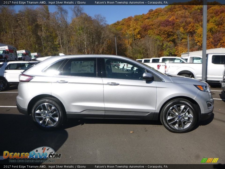 2017 Ford Edge Titanium AWD Ingot Silver Metallic / Ebony Photo #1