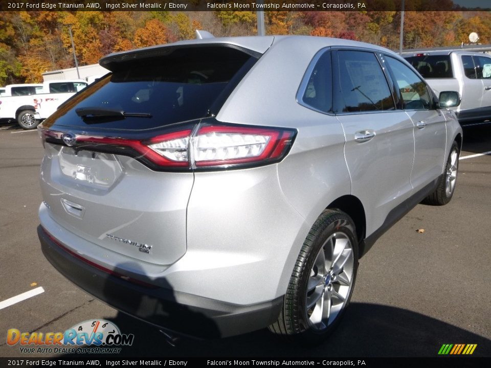 2017 Ford Edge Titanium AWD Ingot Silver Metallic / Ebony Photo #2