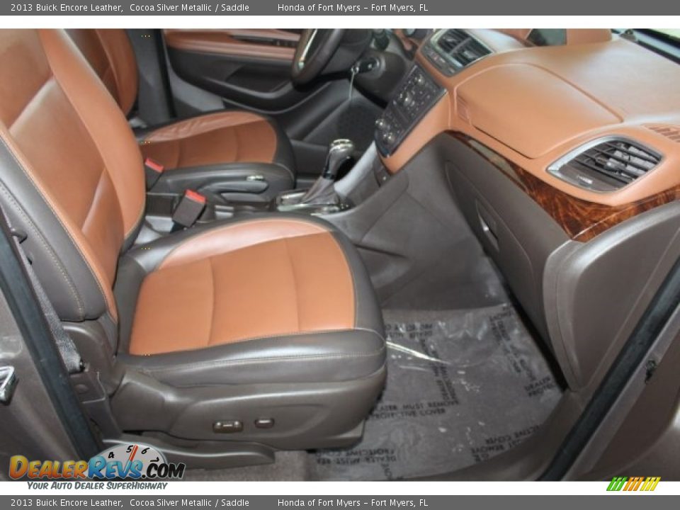 2013 Buick Encore Leather Cocoa Silver Metallic / Saddle Photo #29