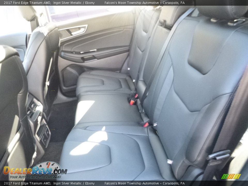 2017 Ford Edge Titanium AWD Ingot Silver Metallic / Ebony Photo #8